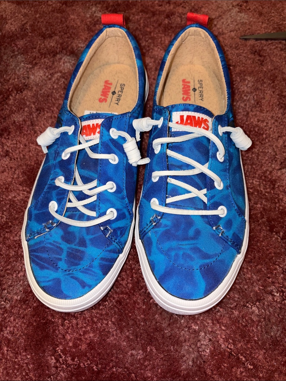 Sperry x jaws Canvas Lace-Up Sneakers size 8
